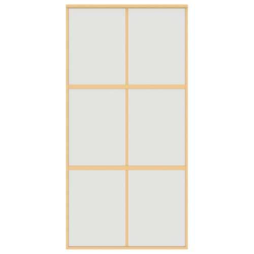 Klizna vrata zlatna 102,5x205 cm matirano staklo ESG i aluminij - Zlatna i mat 102.5 x 205 cm 1 Rešetke 3 x 2 Cijena