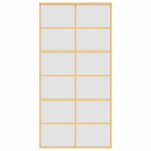Klizna vrata zlatna 102,5x205 cm matirano staklo ESG i aluminij - Zlatna i mat 102.5 x 205 cm 1 Rešetke 6 x 2 Cijena