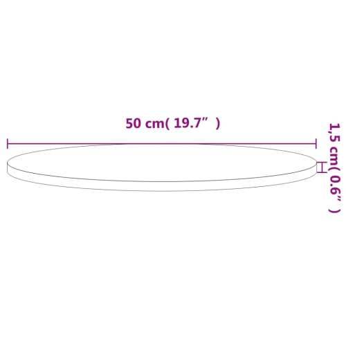 Stolna ploča Ø50x1,5 cm okrugla od masivne bukovine - Svjetlosmeđa 50 x 1.5 cm 1 Cijena
