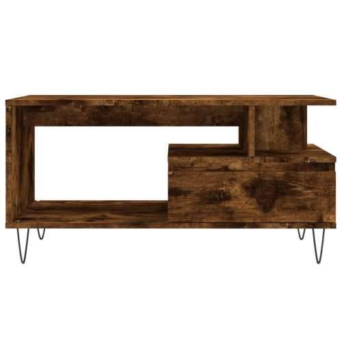 Stolić za kavu boja hrasta 90x49x45 cm konstruirano drvo - Dimljeni hrast 1 Cijena