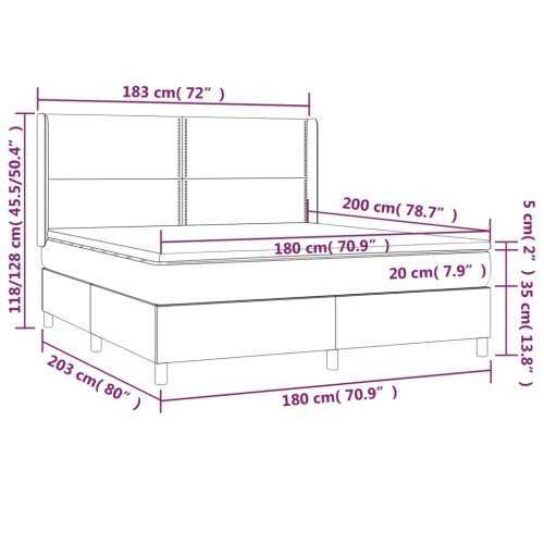 Krevet s oprugama i madracem crni 180x200 cm baršunasti - Crna 180 x 200 cm Obično s čavlima Cijena