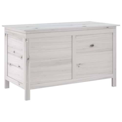 Vrtna kutija za pohranu bijela 99x49,5x58,5 cm masivna jelovina - Bijela 99 x 49.5 x 58.5 cm Cijena
