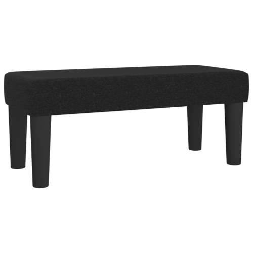 Box spring krevet s madracem crni 90x190 cm od tkanine - Crna 90 x 190 cm vodoravne pruge Cijena