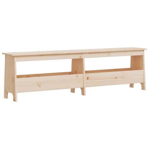 Klupa za predsoblje 160 x 28 x 45 cm od masivne borovine - Prirodna 160 x 28 x 45 cm Cijena
