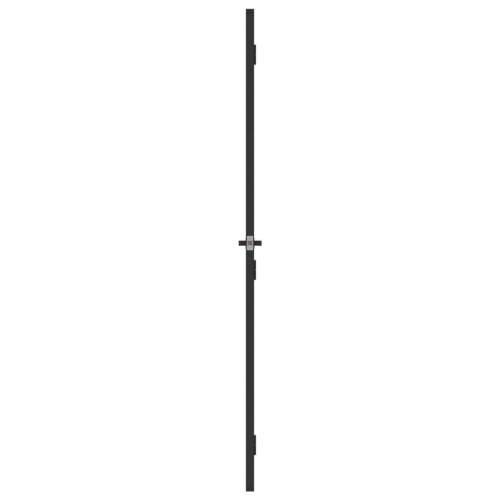 Sobna vrata tanka crna 102,5x201,5 cm kaljeno staklo i aluminij - Crna i mat 102.5 x 201.5 cm 1 Mreže 4 x 2 Cijena