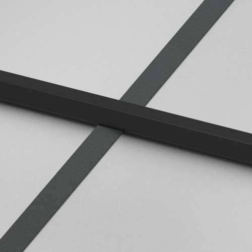 Sobna vrata tanka crna 102,5x201,5 cm kaljeno staklo i aluminij - Crna i mat 102.5 x 201.5 cm 1 Mreže 4 x 2 Cijena
