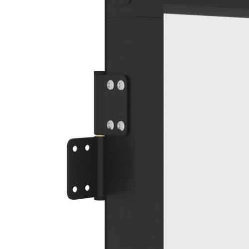 Sobna vrata tanka crna 102,5x201,5 cm kaljeno staklo i aluminij - Crna i mat 102.5 x 201.5 cm 1 Mreže 4 x 2 Cijena