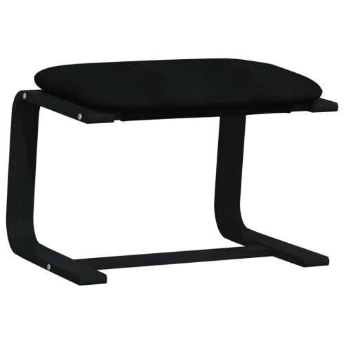 Tabure crni 51 x 41 x 40 cm od tkanine - Crna 1 Cijena