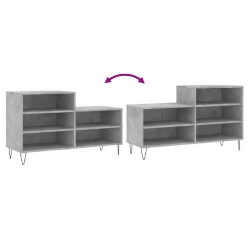 Ormarić za cipele boja betona 102x36x60 cm konstruirano drvo - Beton siva 1 Cijena
