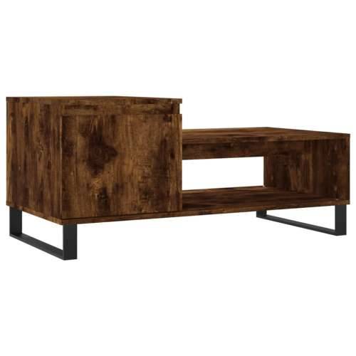 Stolić za kavu boja hrasta 100x50x45 cm konstruirano drvo - Dimljeni hrast 1 Cijena