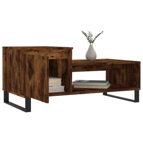 Stolić za kavu boja hrasta 100x50x45 cm konstruirano drvo - Dimljeni hrast 1 Cijena