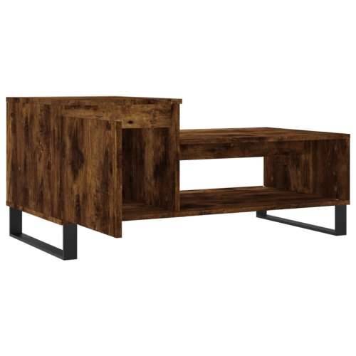 Stolić za kavu boja hrasta 100x50x45 cm konstruirano drvo - Dimljeni hrast 1 Cijena