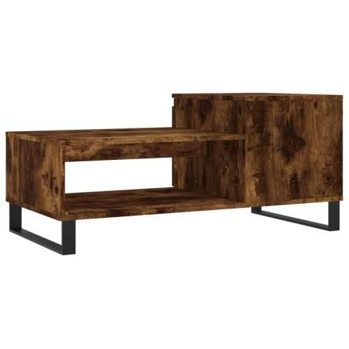 Stolić za kavu boja hrasta 100x50x45 cm konstruirano drvo - Dimljeni hrast 1 Cijena