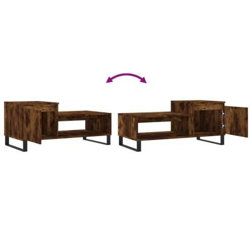 Stolić za kavu boja hrasta 100x50x45 cm konstruirano drvo - Dimljeni hrast 1 Cijena