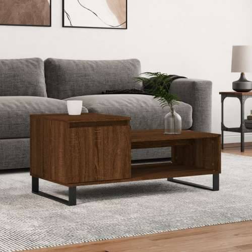 Stolić za kavu boja hrasta 100 x 50 x 45 cm konstruirano drvo - Smeđi hrast 1 Cijena
