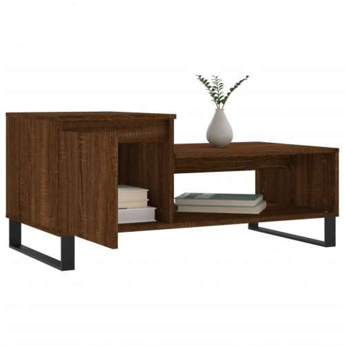 Stolić za kavu boja hrasta 100 x 50 x 45 cm konstruirano drvo - Smeđi hrast 1 Cijena
