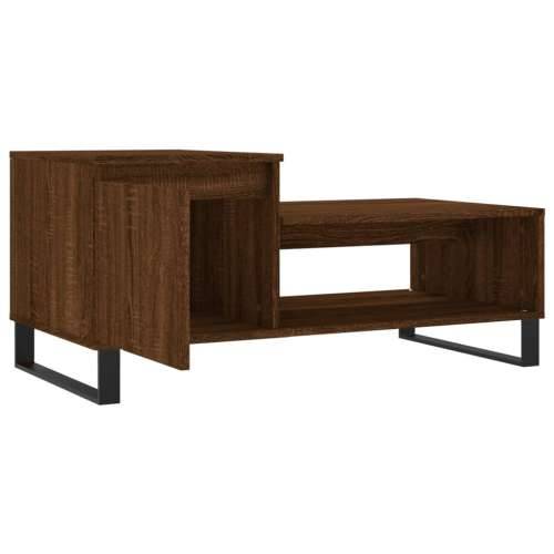 Stolić za kavu boja hrasta 100 x 50 x 45 cm konstruirano drvo - Smeđi hrast 1 Cijena