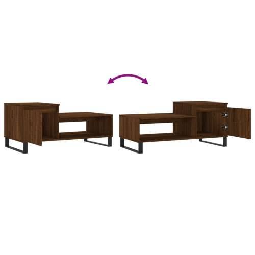 Stolić za kavu boja hrasta 100 x 50 x 45 cm konstruirano drvo - Smeđi hrast 1 Cijena