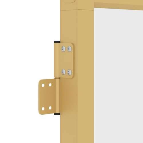 Sobna vrata tanka zlatna 83x201,5 cm kaljeno staklo i aluminij - Zlatna i prozirna 83 x 201.5 cm 1 Mreže 4 x 2 Cijena
