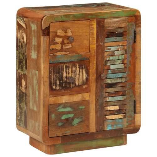 Komoda s 3 ladice 55 x 30 x 70 cm od masivnog obnovljenog drva Cijena