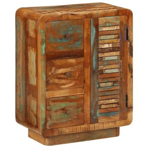 Komoda s 3 ladice 55 x 30 x 70 cm od masivnog obnovljenog drva Cijena