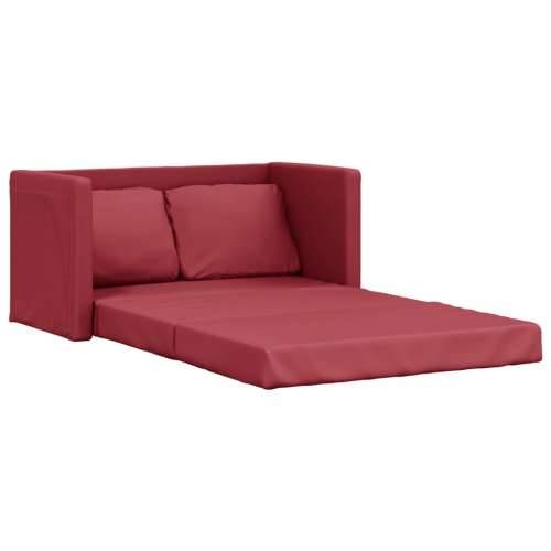 Podni kauč na razvlačenje 2-u-1 crvena boja vina 112x174x55 cm - boja crnog vina Cijena