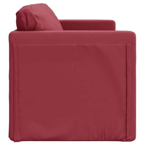 Podni kauč na razvlačenje 2-u-1 crvena boja vina 112x174x55 cm - boja crnog vina Cijena