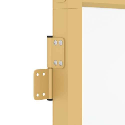 Sobna vrata tanka zlatna 93x201,5 cm kaljeno staklo i aluminij - Zlatna i mat 93 x 201.5 cm 1 Mreže 4 x 2 Cijena