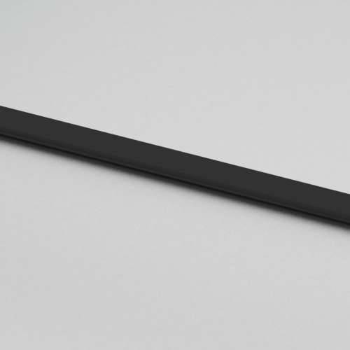 Klizna vrata crna 90 x 205 cm od kaljenog stakla i aluminija - Crna i mat 90 x 205 cm 1 2 vodoravne šipke Cijena