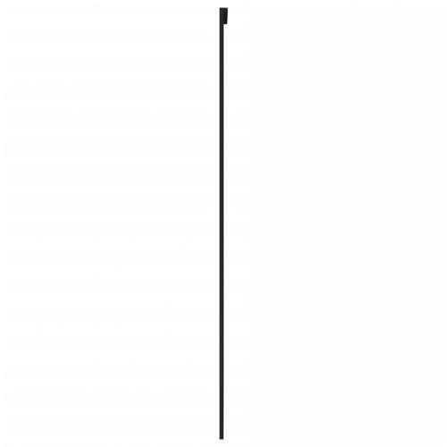 Klizna vrata crna 102,5x205 cm od kaljenog stakla i aluminija - Crna i mat 102.5 x 205 cm 1 2 vodoravne šipke Cijena