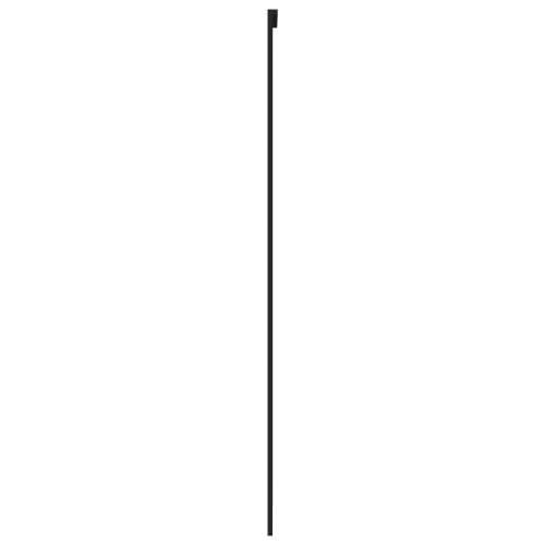 Klizna vrata crna 90 x 205 cm od kaljenog stakla i aluminija - Crna, prozirna i mat 90 x 205 cm 1 2 vodoravne šipke Cijena
