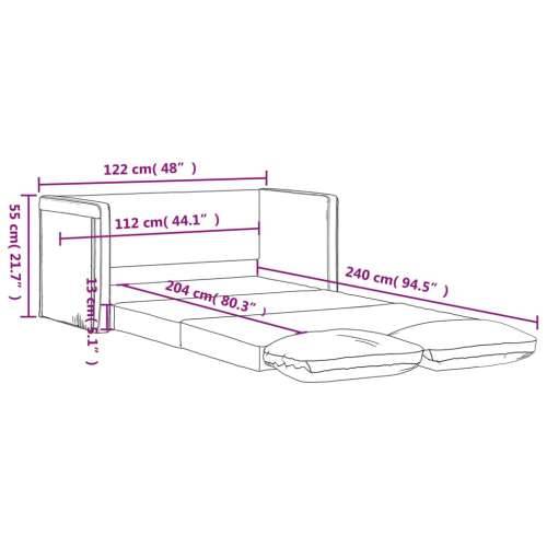 Podni kauč na razvlačenje 2-u-1 boja vina 122x204x55 cm baršun - boja crnog vina Cijena