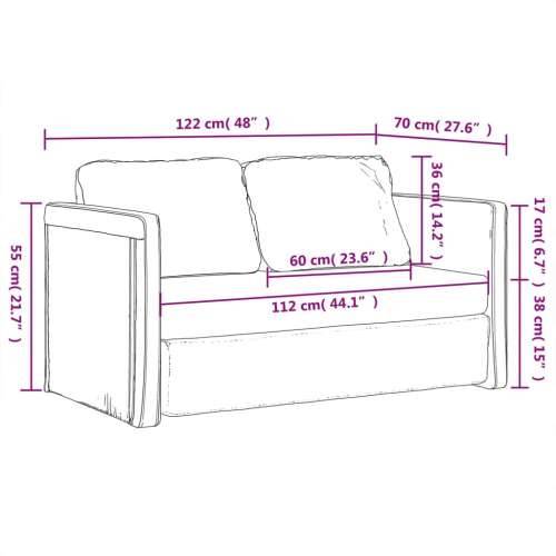 Podni kauč na razvlačenje 2-u-1 plavi 122x204x55 cm baršunasti - Plava Cijena