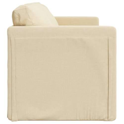 Podni kauč na razvlačenje 2-u-1 krem 112x174x55 cm od tkanine - Krema Cijena