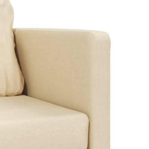 Podni kauč na razvlačenje 2-u-1 krem 112x174x55 cm od tkanine - Krema Cijena