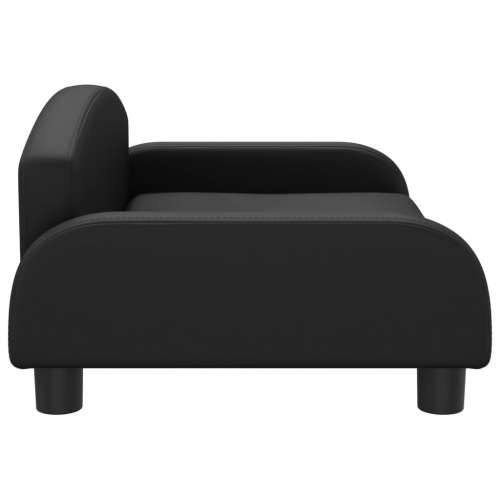 Krevet za pse crni 70 x 45 x 30 cm od umjetne kože - Crna 70 x 45 x 30 cm Umjetna koža Cijena