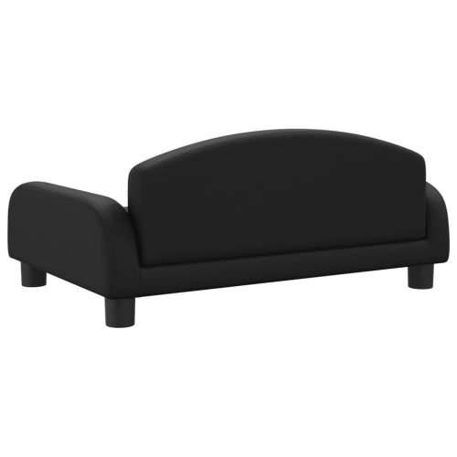 Krevet za pse crni 70 x 45 x 30 cm od umjetne kože - Crna 70 x 45 x 30 cm Umjetna koža Cijena
