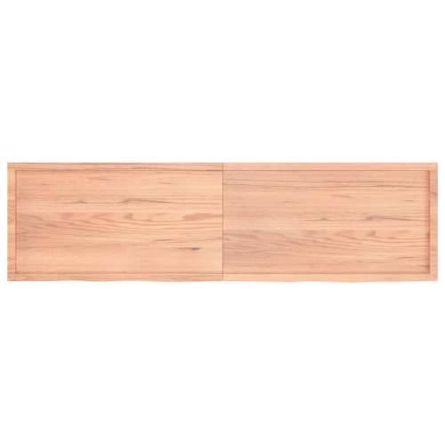 Kupaonska radna ploča svjetlosmeđa 220x60x(2-4) cm masivno drvo - Svjetlosmeđa 220 x 60 x 4 cm Cijena