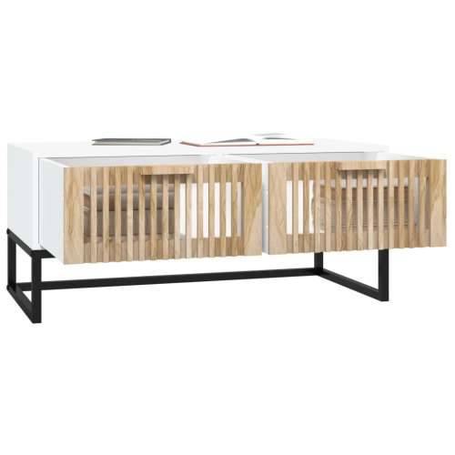 Stolić za kavu bijeli 80x40x35 cm konstruirano drvo i željezo - Bijela 1 Cijena