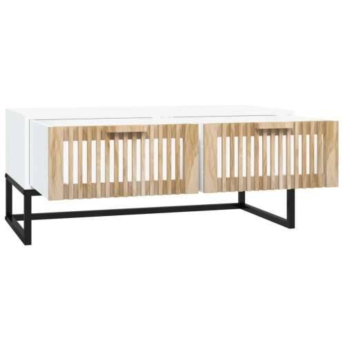 Stolić za kavu bijeli 80x40x35 cm konstruirano drvo i željezo - Bijela 1 Cijena