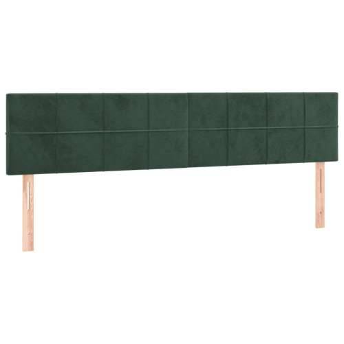 Krevet s oprugama i madracem tamnozeleni 180x200 cm baršunasti - Tamnozelena 180 x 200 cm Blok s kvadratima Cijena