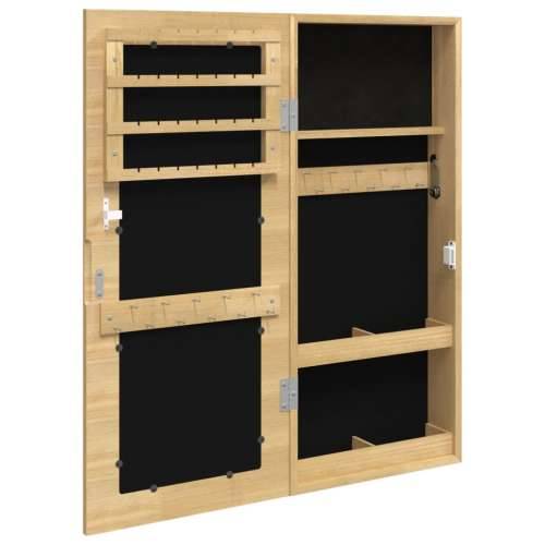 Zidni ormarić za nakit s ogledalom 30 x 8,5 x 67 cm - Smeđa 1 Cijena