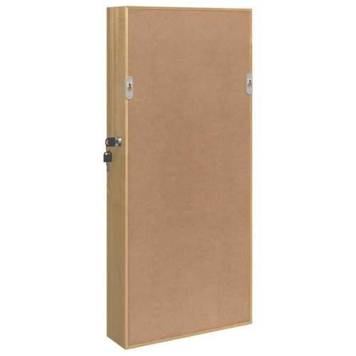 Zidni ormarić za nakit s ogledalom 30 x 8,5 x 67 cm - Smeđa 1 Cijena