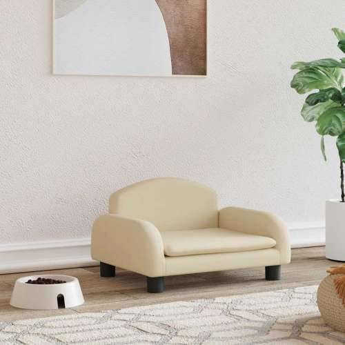Krevet za pse krem 50x40x30 cm od tkanine - Krema 50 x 40 x 30 cm tkanina Cijena