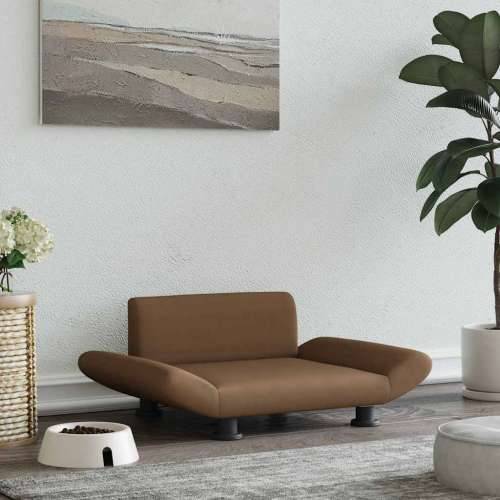 Krevet za pse smeđi 70 x 45 x 28 cm od tkanine - Smeđa tkanina Cijena