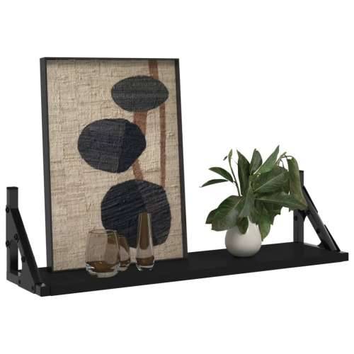 Zidne police 2 kom crne 60 x 15 x 15,5 cm - Crna 60 x 15 x 15.5 cm 2 1 Cijena