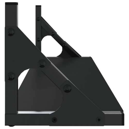 Zidne police 2 kom crne 60 x 15 x 15,5 cm - Crna 60 x 15 x 15.5 cm 2 1 Cijena