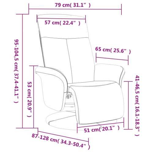 Naslonjač od tkanine s osloncem za noge plavi - Plava 1 Cijena