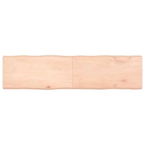 Stolna ploča 160x40x(2-6) cm od hrastovine sa živim rubom - Prirodna 160 x 40 x 6 cm 1 Cijena
