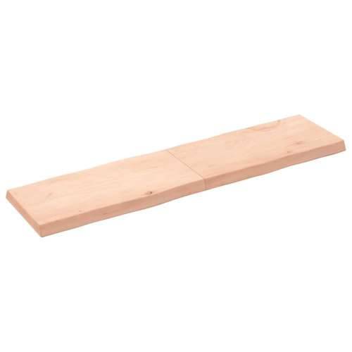 Stolna ploča 160x40x(2-6) cm od hrastovine sa živim rubom - Prirodna 160 x 40 x 6 cm 1 Cijena
